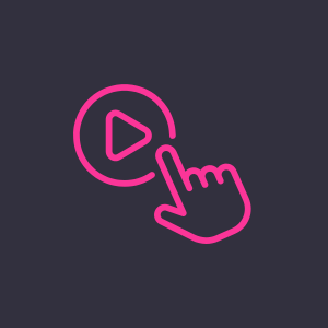 Eine Hand, die den Startknopf drückt.